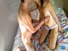 Sexy scat with an emo goth girl